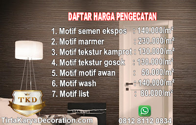 DAFTAR HARGA JASA TUKANG CAT