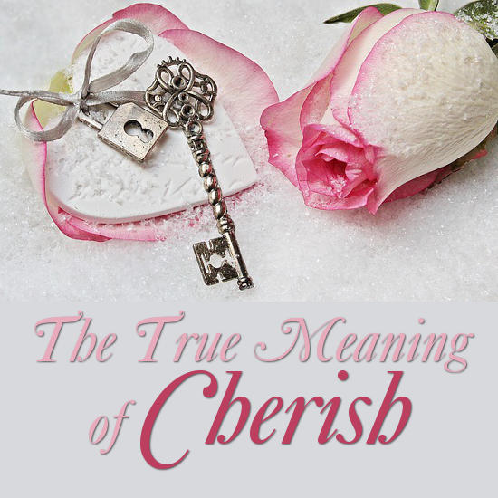 What is the Symbolism and Meaning of the Word Cherish Love Treasure Adore Valentine's Day