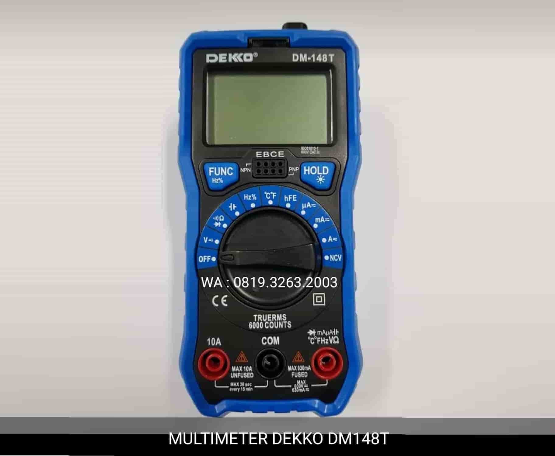 Darmatek Jual DEKKO DM-148T Digital Multimeter Praktis Penggunaan