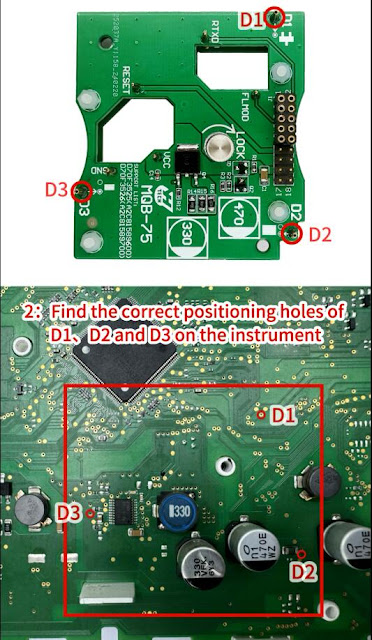 Install ACDP Module 33 Thumb Screw-Fastened Interface board 2