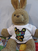 This is Mr. Funny Bunny, who came to us from the BuildABear Workshop many .