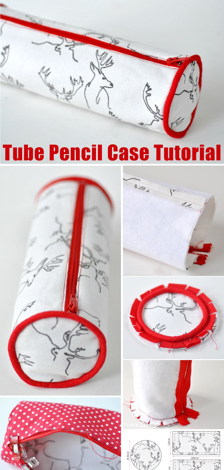 Piped Tube Pencil Case Tutorial
