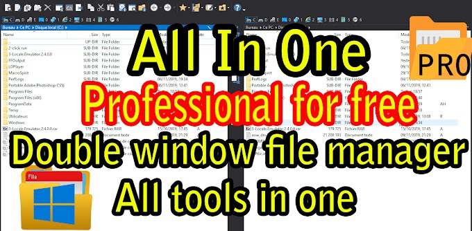 PRO Double Window File Manager For windows 7/8/10 x64/86 NEW 2019