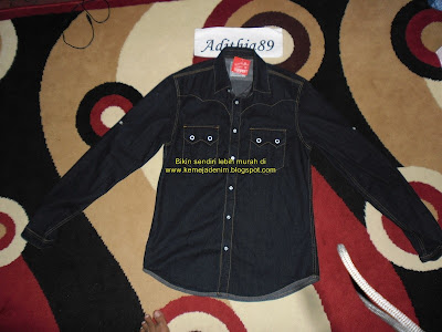 Kemeja Denim Elegant Ganteng Banget