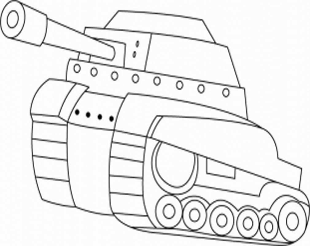 Mewarnai Gambar Tank