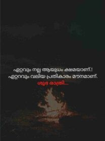 Good night quotes in malayalam