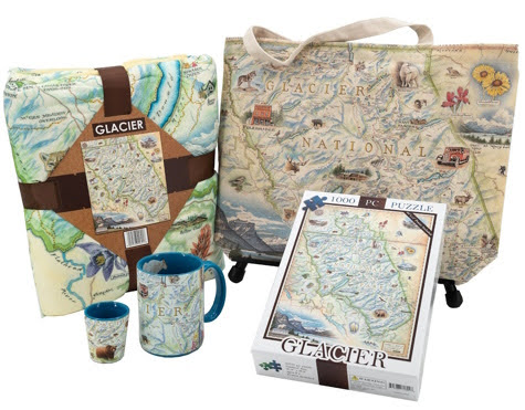 Xplorer Maps puzzles, blankets, tote bags and home items