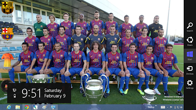 FC Barcelona 2013 Theme For Windows 8