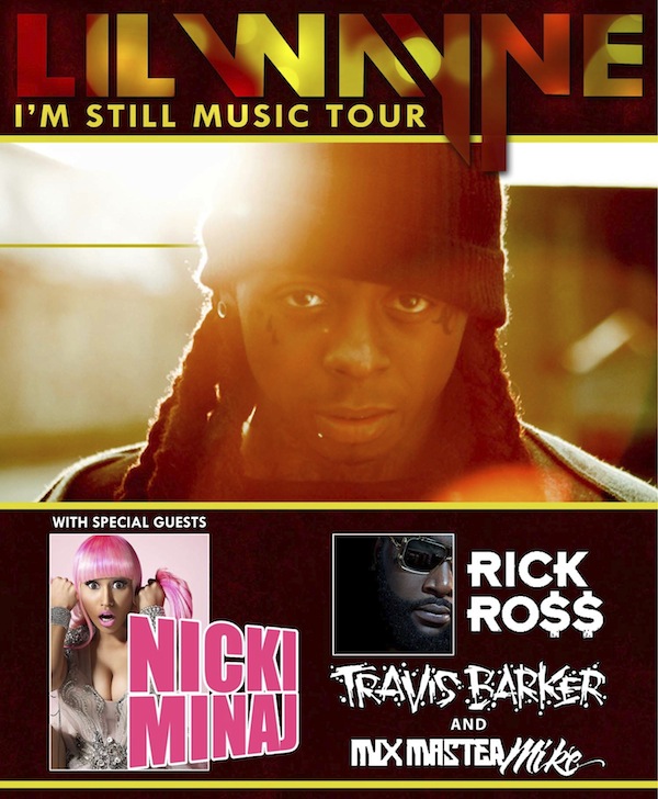 Lil Wayne has announced a spring 2011 headlining tour titled I AM MUSIC II 