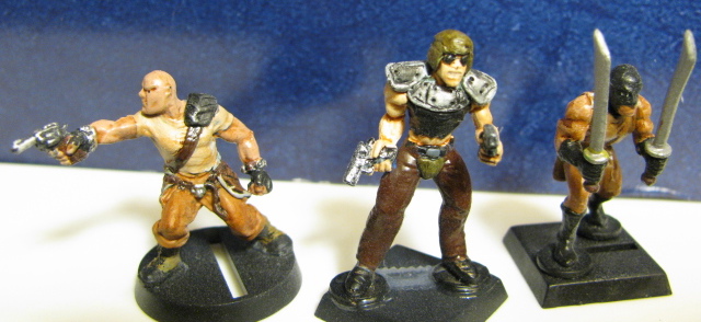 Fallout miniatures raiders (converted from Heroclix figures)