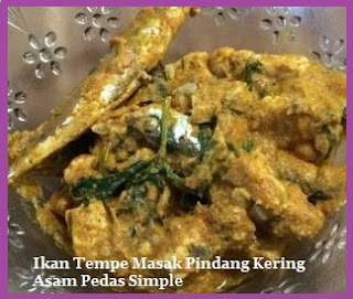 Ikan Tempe Masak Pindang Kering Asam Pedas Simple