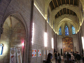 Inside the gothic chapel of Santa Agata