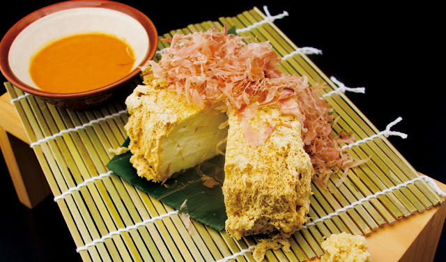 ENBU Suntec City - Deep Fried Tofu with Uni Sauce