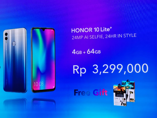 Honor 10 Lite; Smartphone Mantap Untuk Selfie dan Gaming