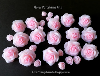 Flores de porcelana fria