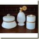 white opaline dresser set