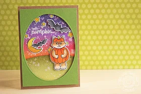 Sunny Studio Stamps: Halloween Cuties Hello Pumpkin Card by Eloise Blue