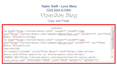 Cara Memasang Lagu Di Blog ViperGoy