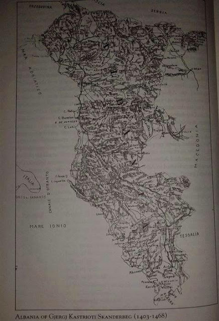 Skanderbeg Era, United Albania Map