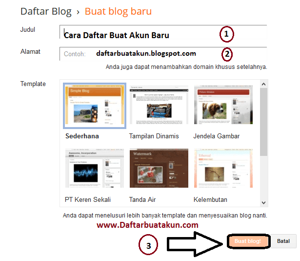 Tunggu Sebentar Sampai Terbuka Halaman Dashbor Blog Anda Dan Sebetulnya Sampai Tahap Ini Selesai Sudah Proses Daftar Blogcara Membuat Blog Gratis