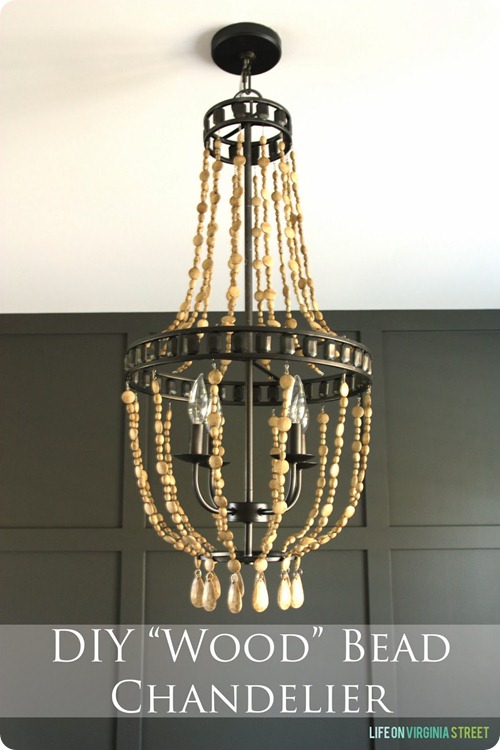 Virginia DIY Wood Bead Chandelier Image