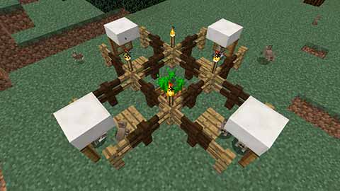 マインクラフト ウサギを捕まえる罠 トラップ の作り方2種類 マイクラマルチプレイ日記ブログ マインクラフト ウサギを捕まえる罠 トラップ の作り方2種類 マイクラマルチプレイ日記ブログ