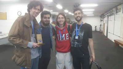 tIME Euwe++ (e.p.d.): Marius, Paulo, Tauã e Caio. Marcelo não ficou para a premiação