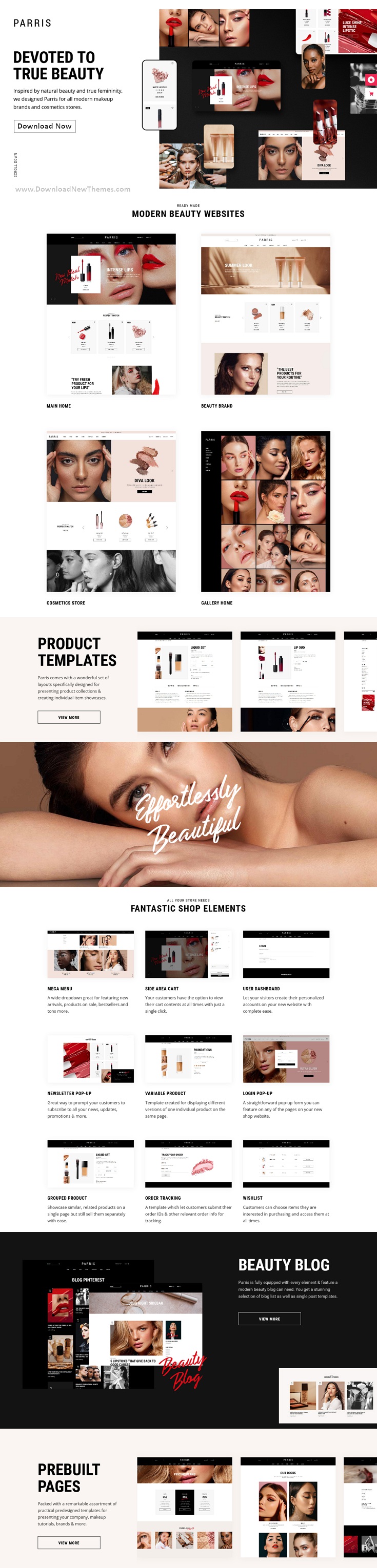Beauty and Makeup Shop WordPress Theme