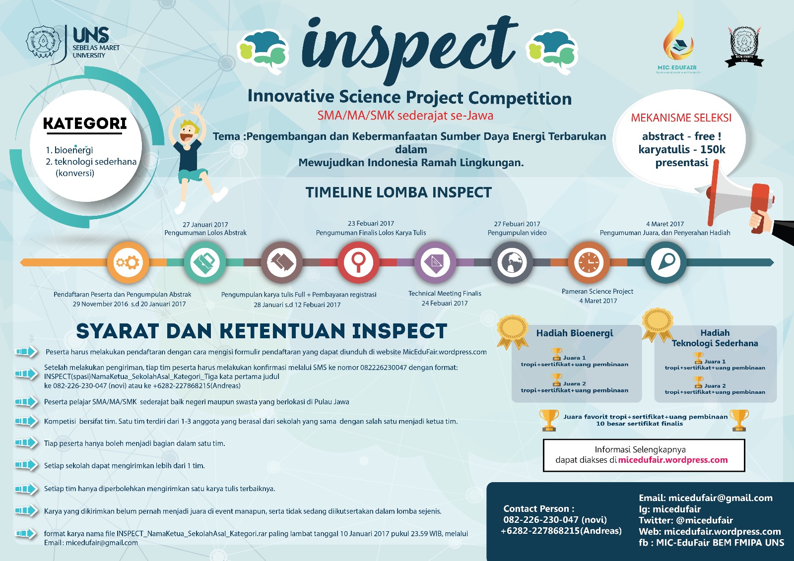 INSPECT (Innovative Science Project Competition 