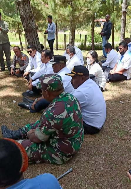 Kunker Dirjen Otda Kemendagri Tinjau Lahan Kantor Gubernur Papua Pegunungan