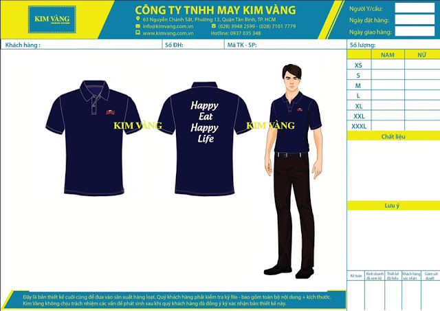 Thiết kế áo thun đồng phục công nhân