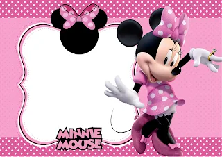 Pretty Minnie in Pink: Free Printable Party Invitations.