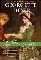 cover of Heyer's 'The Masqueraders'