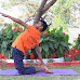 Ardha Ushtrasana, Half Camel Pose, Yoga at home, yoga for asthma, yoga for thyroid 