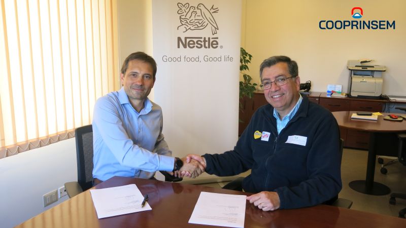 Cooprinsem y Nestlé renuevan convenio de cooperación