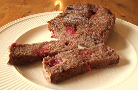 Gluten Free, Dairy Free Raspberry & Flax Seed Loaf!