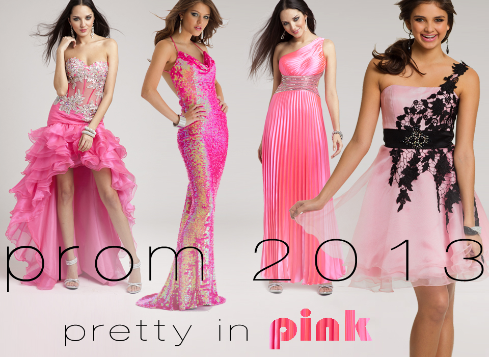 Pink prom dresses 2013