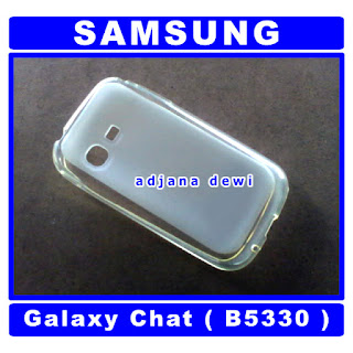 ( 1189 ) Jual Case Samsung Galaxy Chat B5330 Putih Silikon Soft Jelly Cover + Bonus Gratis Anti Gores Aksesories Handphone