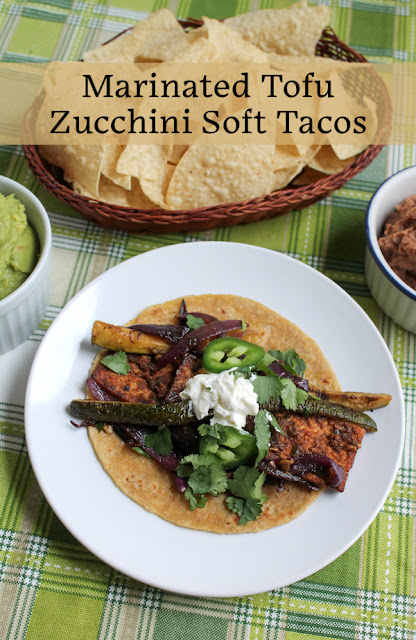 Food Lust People Love: These marinated tofu zucchini soft tacos are a tasty, easy meal the whole family will enjoy with just the right hint of smokiness and spice.