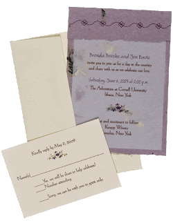 Real Green Wedding Invitations from Twisted Limb Paperworls