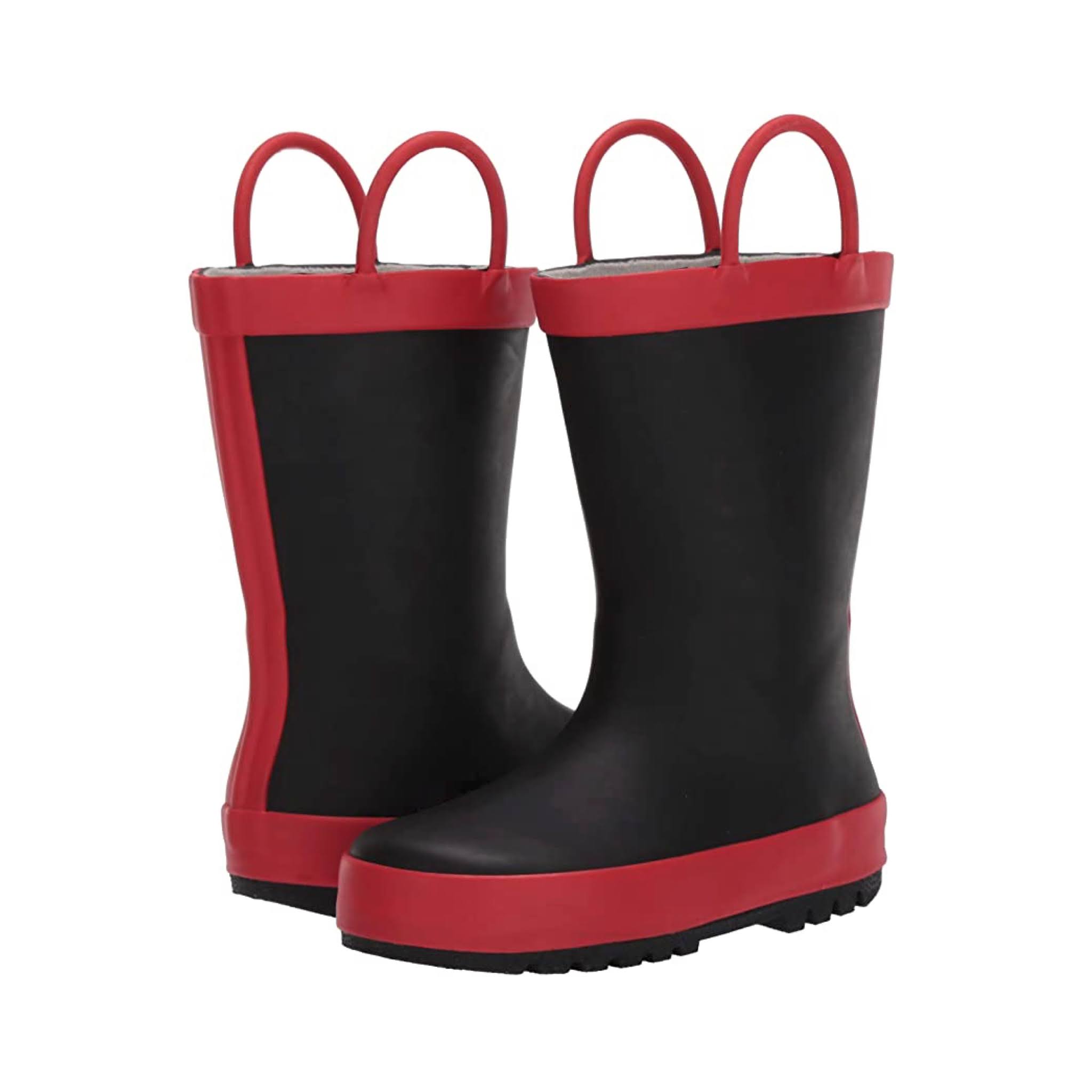 Boys Red & Black Rain Boots from Amazon