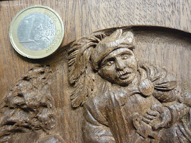 A Bas-Relief of Saint Martin of Tours Carved in Wood | Bas-relief carving | The City of Zaltbommel | Bas-relief carving | Bas-Relief in wood