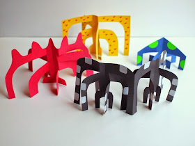 Calder-inspired sculptures- kids art project