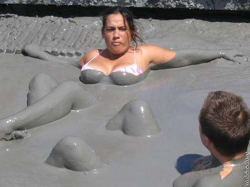 Mud bath in chile, weird