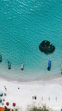 Aerial Beach View Wallpaper for iPhone and Android