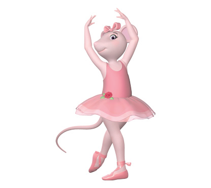 Desenhos Angelina Ballerina para colorir