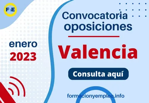 Oposiciones Comunidad Valenciana 2023