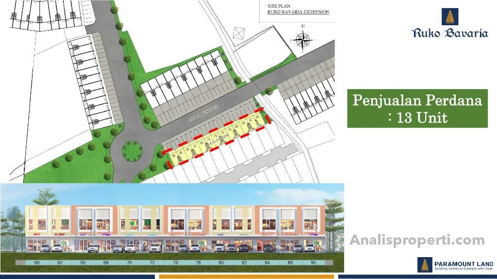 Siteplan Ruko Bavaria Paramount Land