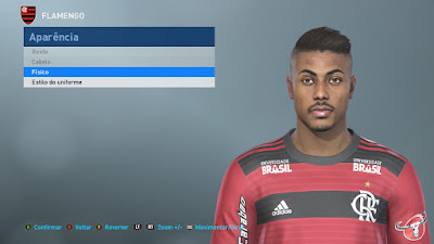 PES 2019 Faces Bruno Henrique by Lucas Facemaker