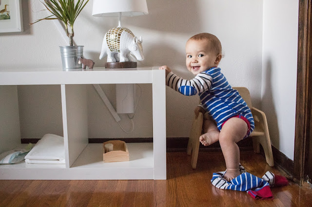 Starting to Dress -- Montessori Baby Week 49